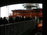Disembarking at Staten Island