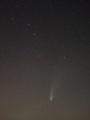 Comet below the Big Dipper