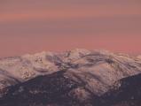 Pink and Violet Mountain Sunrise