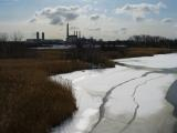 Ice on the Malden River