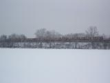 Orange Line in the Snow