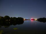 Iridium over the Mystic River