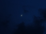 Crescent Moon, Cobalt Sky