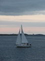 Sailboat in Boston Harbor