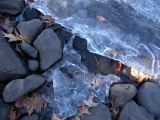 Blue Rocks and Ice Sheet