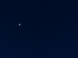 Venus passing the Pleiades