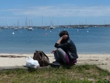 Traveller by the Beach