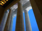 Columns at the Lincoln Memorial