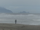 Fisherman on the Pacific Shore