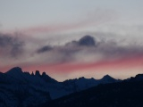 Pink Stripe under Lilac Clouds