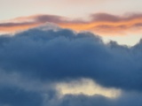 Contrasting Clouds at Sunset