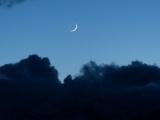 Crescent Moon in Cobalt Sky