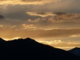 Silhouetted Slope at Sunset