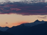 Pink-Edged Clouds over the Peaks