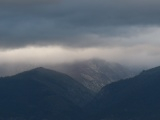 Gray Clouds over the Mountains