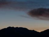 Venus over the Mountains at Sunset