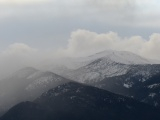 Clouds Peeking over Mountains