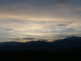 Sweep of Wispy Clouds at Sunset