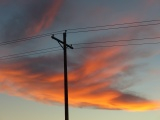 Power Lines at Sunset