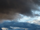 Blue and Gray Clouds in October