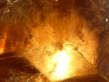 Rhombohedral Orange Calcite Detail