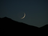 Thin Crescent of Light