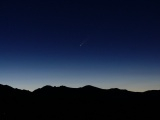 Comet over Bitterroot Mountains