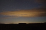 Comet below Dawn Clouds