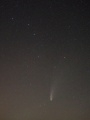 Comet below the Big Dipper