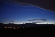 Comet in a Cobalt Sky