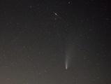 Satellite Flash with Comet