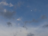 Clouds and Moon