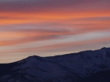 Sloping Clouds over the Mountains