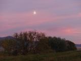 Autumn Moon and Sunset Clouds