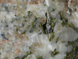 Epidote in Quartz