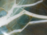 White Lines in Green Sardonyx