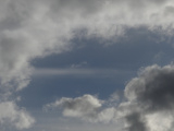 Blue Sky Bracked by Clouds