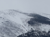 White Sky and Mountains