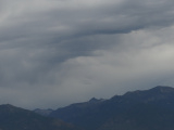 Gray Sky over Mountains