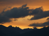 Orange Sky with Slate Clouds