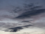 Gray Clouds with a Trace of Pink