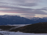 Patches of Snow at Sunset