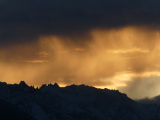 Orange Sky with Rain