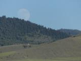 Giant Moon on a Hill