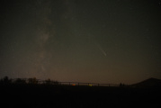 Comet with the Milky Way