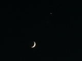 Moon and Venus in December