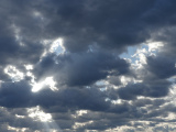 Sunbeam in Morning Clouds