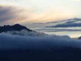 Island in the Clouds at Sunset
