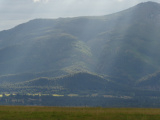 Soft Sunbeams over Mountain Folds