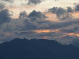 Blue-Gray Clouds at Sunset